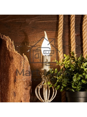 Лампа светодиодная филаментная Rexant Свеча на ветру CN37 9.5 Вт 915 Лм 4000K E14 матовая колба