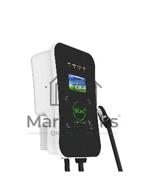 Зарядная станция S'OK Green Energy M3W Series Wallbox EV Charger SM3W32232542-5wf, 3-phase, 22kw (32a/ 380v), OCPP 1.6J, RFID, WiFi, LAN, уровень защиты IP54, кабель 5м