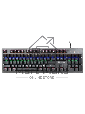 Клавиатура проводная Oklick 970G DARK KNIGHT механическая черный USB Gamer LED