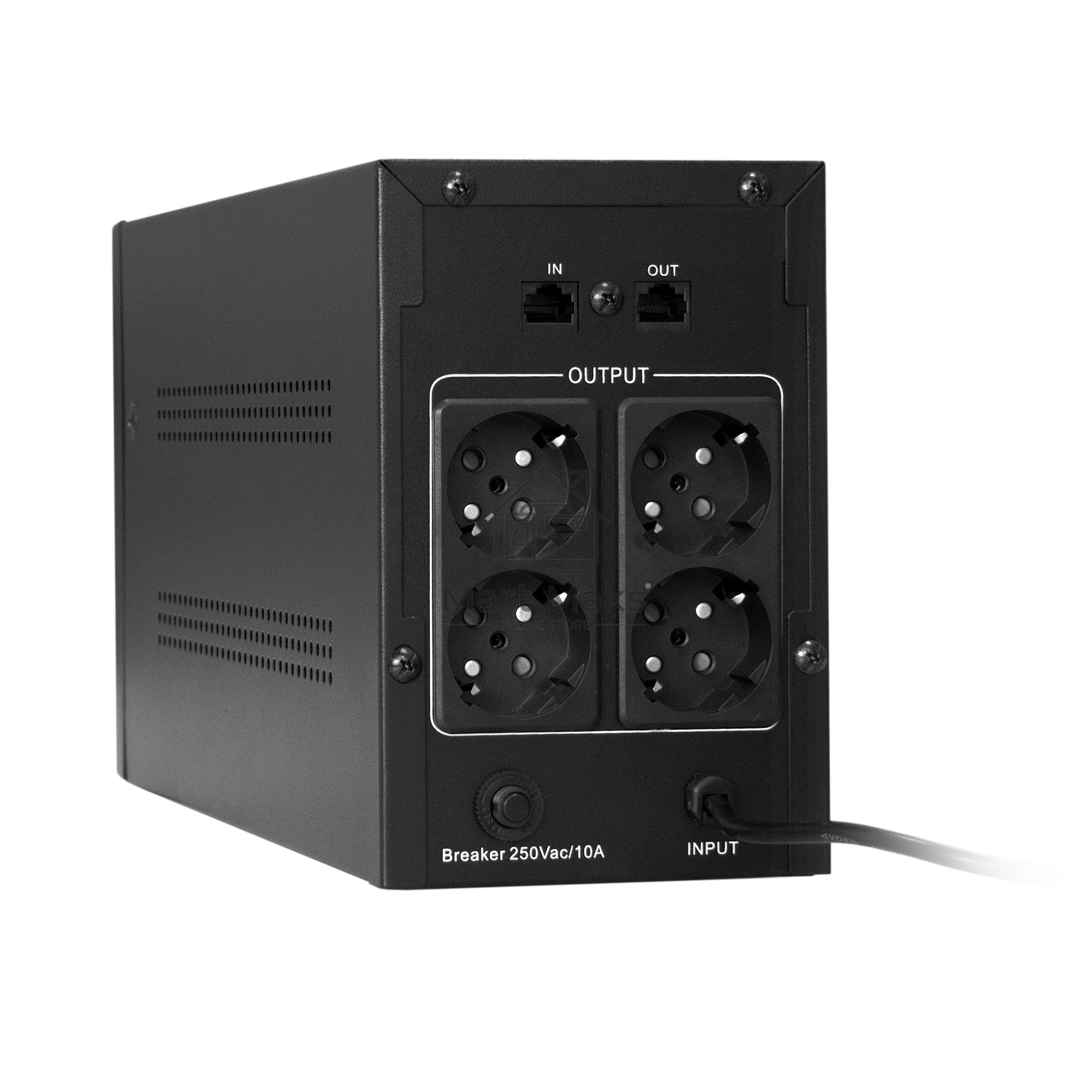 Источник бесперебойного питания ExeGate SpecialPro Smart LLB-1000.LCD.AVR.EURO.RJ <1000VA/650W, LCD, AVR, 4 евророзетки, RJ45/11, Black>
