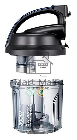 Пылесос Samsung VC15K4136HB/EV черный/синий, 390/1500 Вт, уборка сухая, пылесборник контейнер 1.3 л