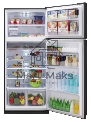 Холодильник Sharp SJ-XE55PMBK черный двухкамерный 388/148 л морозилка сверху