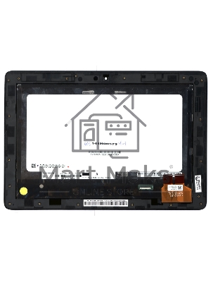 Модуль (матрица + тачскрин) для Asus PadFone 2 (A68) Station 203 черный с рамкой