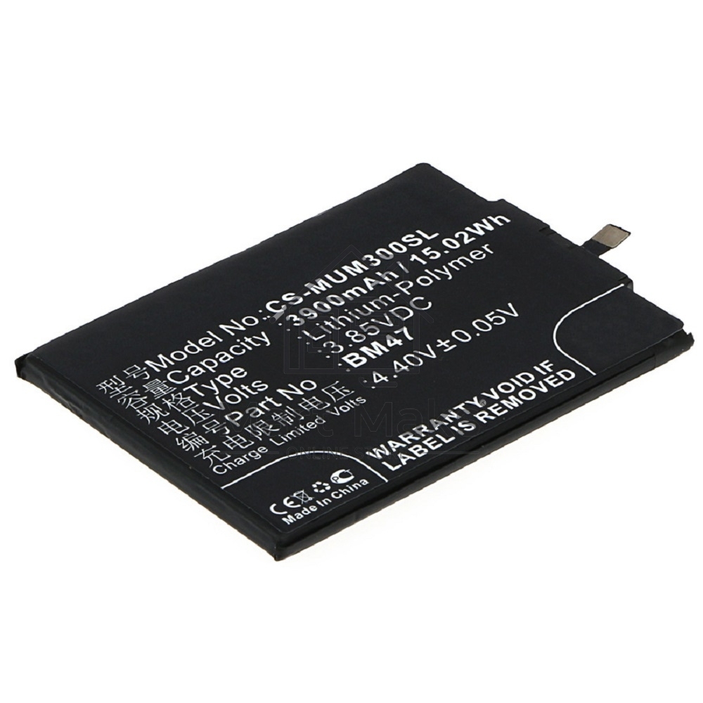 Аккумулятор CS-MUM300SL (BM47) для Xiaomi Redmi 3 3.85V / 3900mAh / 15.02Wh