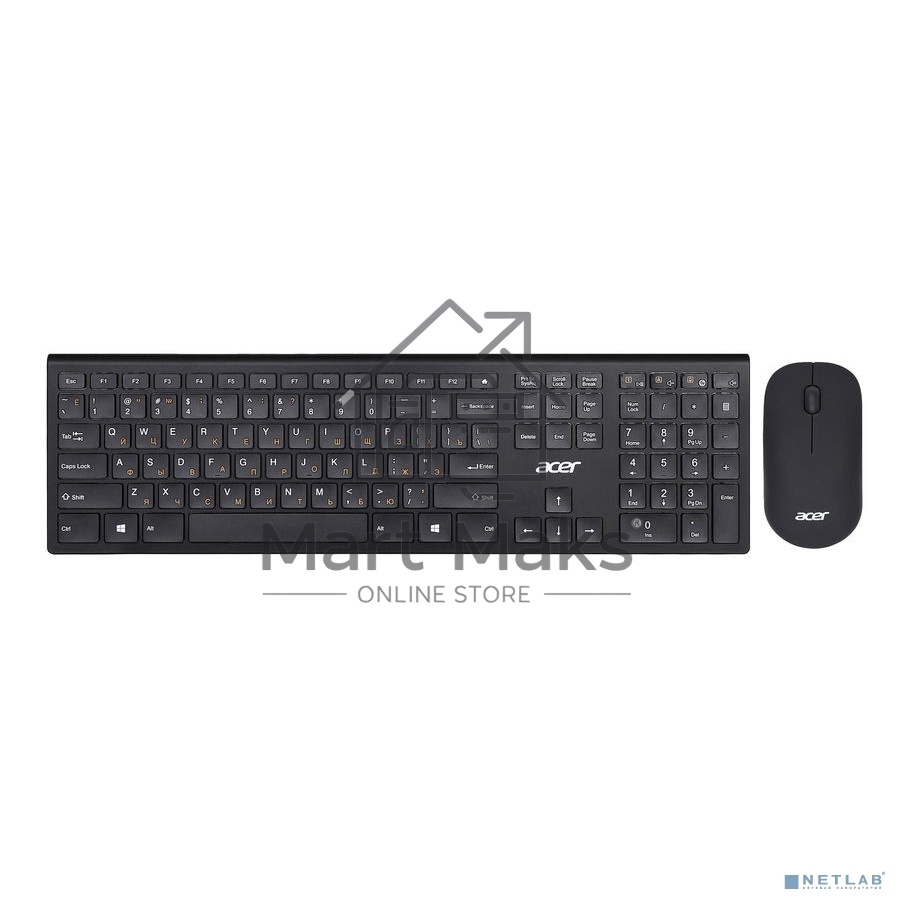 Комплект клавиатура и мышь Acer OKR030 [ZL.KBDEE.005] Combo wilreless USB slim черный