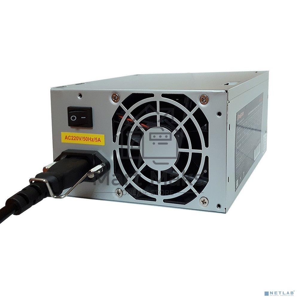 Блок питания Exegate CP500 (EX219457RUS-S), 500Вт, 80мм, серебряный