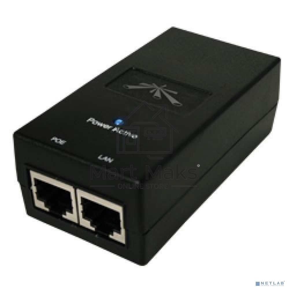 Блок питания [POE-48-24W-G EU] Ubiquiti POE-48-24W-G 48В 0.5А Passive PoE, стандарт передачи данных Gigabit Ethernet(2308)