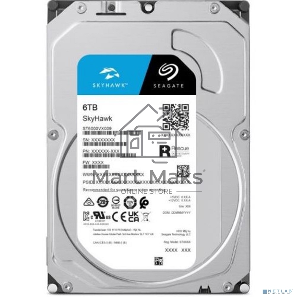Жесткий диск Seagate SATA 6TB 5400RPM 6GB/S 256MB ST6000VX009