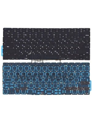 Клавиатура для ноутбука MacBook Pro 13 Retina A1708 черная плоский Enter