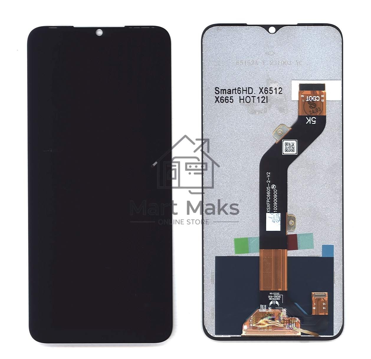 Дисплей для Infinix Hot 12i (X665B) в сборе с тачскрином черный
