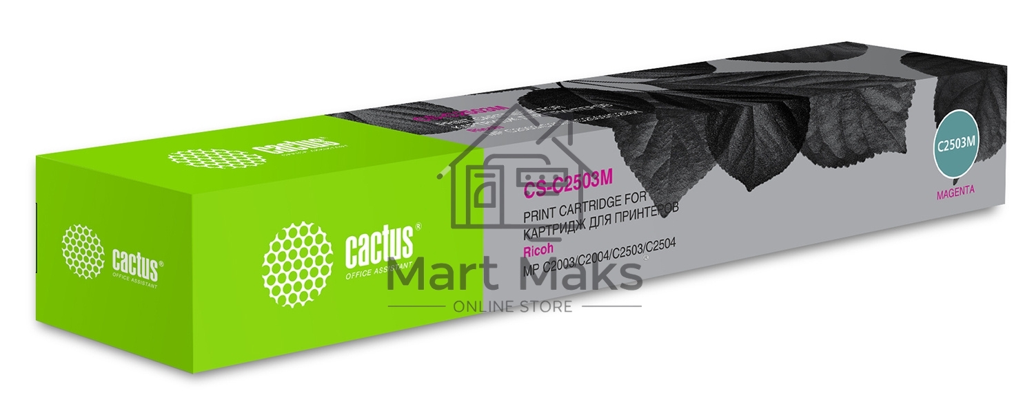 Картридж лазерный Cactus CS-C2503M пурпурный (9500стр.) для Ricoh Aficio MP C2003SP/MP C2004ASP/MP C2011SP