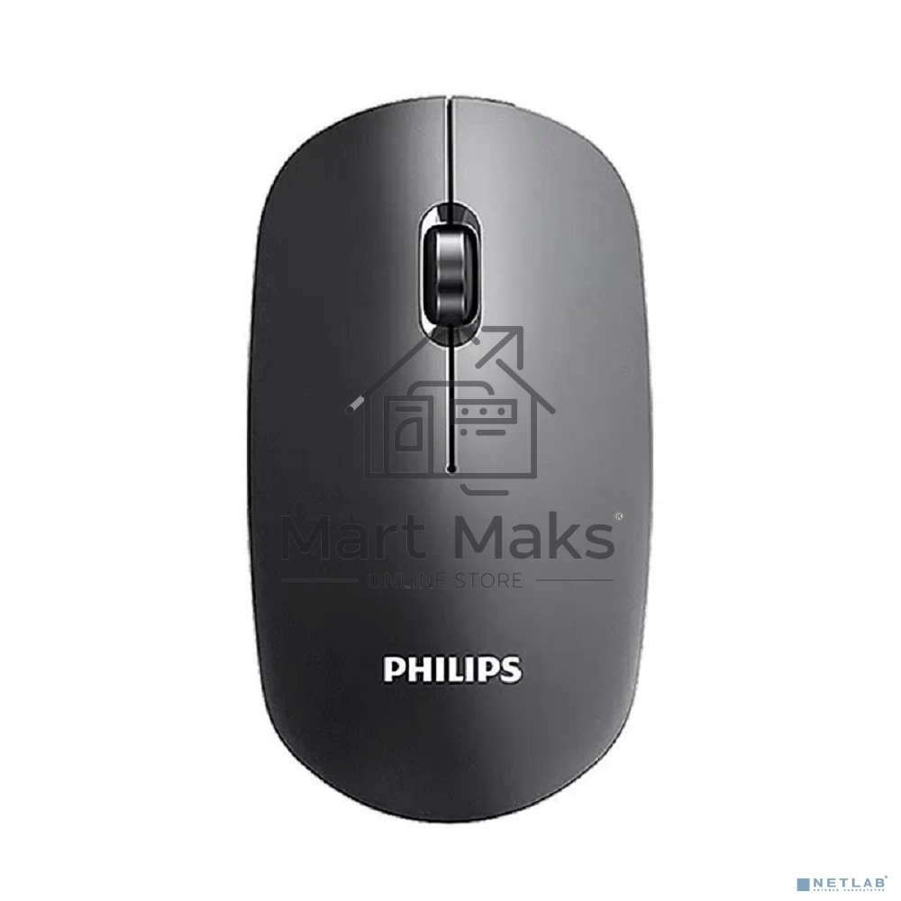Мышь беспроводная Philips SPK7315 черный, 1600 dpi, радиоканал, USB, кнопки - 3