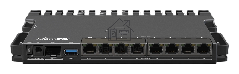 Маршрутизатор Mikrotik RB5009UPr+S+IN,7х 1G RJ45, 2.5G RJ45, 10G SFP+, 1xPoE in, 7x PoE out
