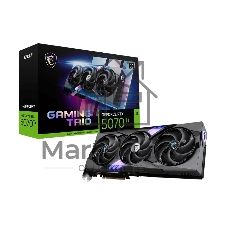Видеокарта MSI GeForce RTX 5070 Ti 16G GAMING TRIO, 16Gb GDDR7, 256 bit, HDMIx1, DPx3, GPU 2452 MHz