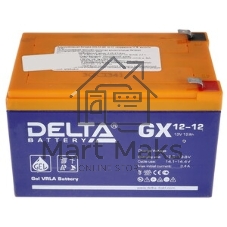 Аккумуляторная батарея Delta GX 12-12 напряжение 12В, емкость 12Ач (151х95х101мм)