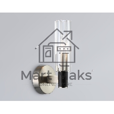 Светильник настенный Ambrella LH55507 SN/BK/CL сатин никель/черный/прозрачный E14 max 40W 120*100*250