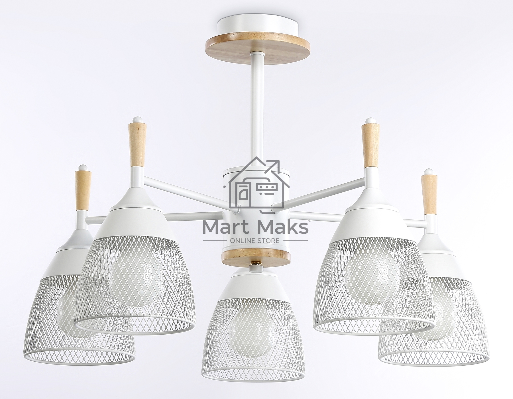 Светильник Ambrella light TR8012/5 WH белый E27*5 max 40W D600*385