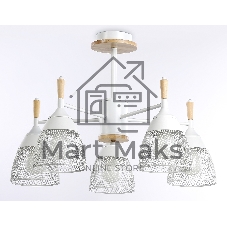 Светильник Ambrella light TR8012/5 WH белый E27*5 max 40W D600*385