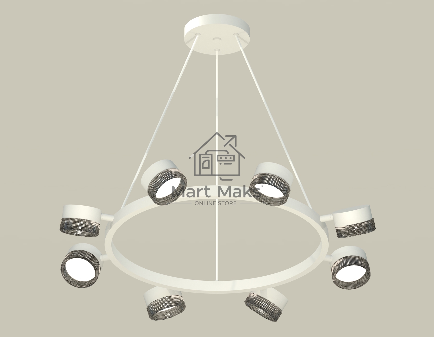 Светильник Ambrella light XB9195250/8 SWH/BK белый песок/тонированный GX53 (C9195, N8484)