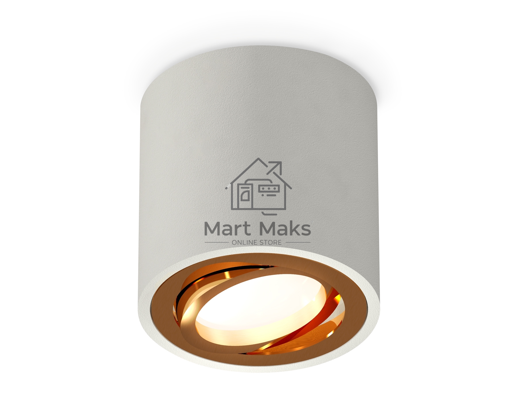 Светильник Ambrella Light XS7533004 SGR/PYG серый песок/золото желтое полированное MR16 GU5.3 (C7533, N7004)