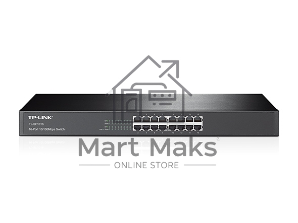 Сетевой коммутатор TP-Link SMB TL-SF1016 Коммутатор 16-port 10/100M Desktop Switch, 16 10/100M RJ45 ports, Plastic case