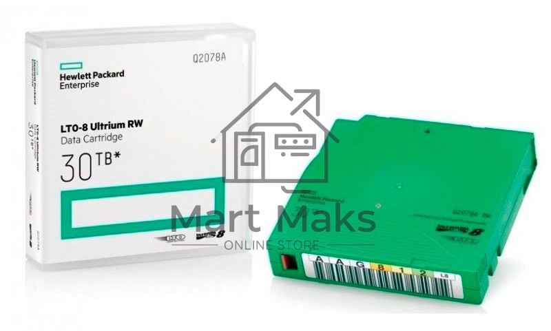 Картриджи HPE LTO-8 30Tb RW Non Cust Lbl 20 Crtg