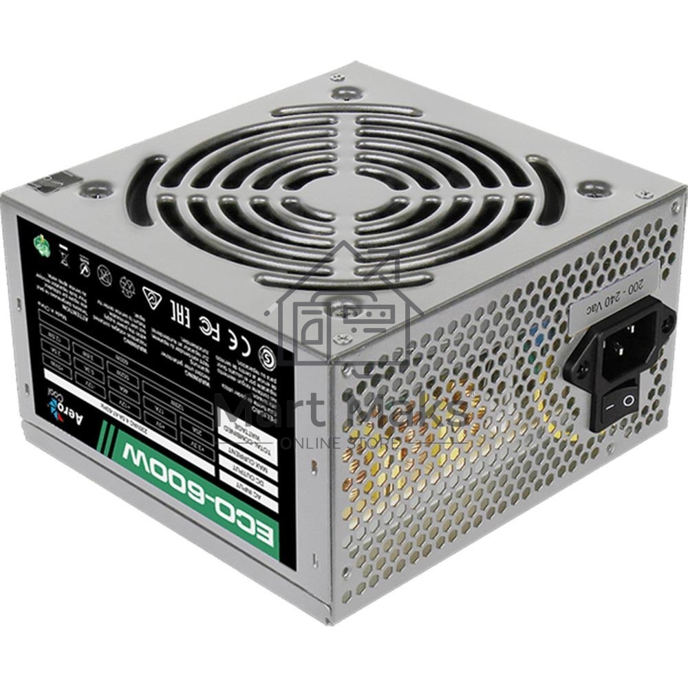 Блок питания Aerocool / Formula 600W Retail ECO-600W, 600Вт, 120мм, серый