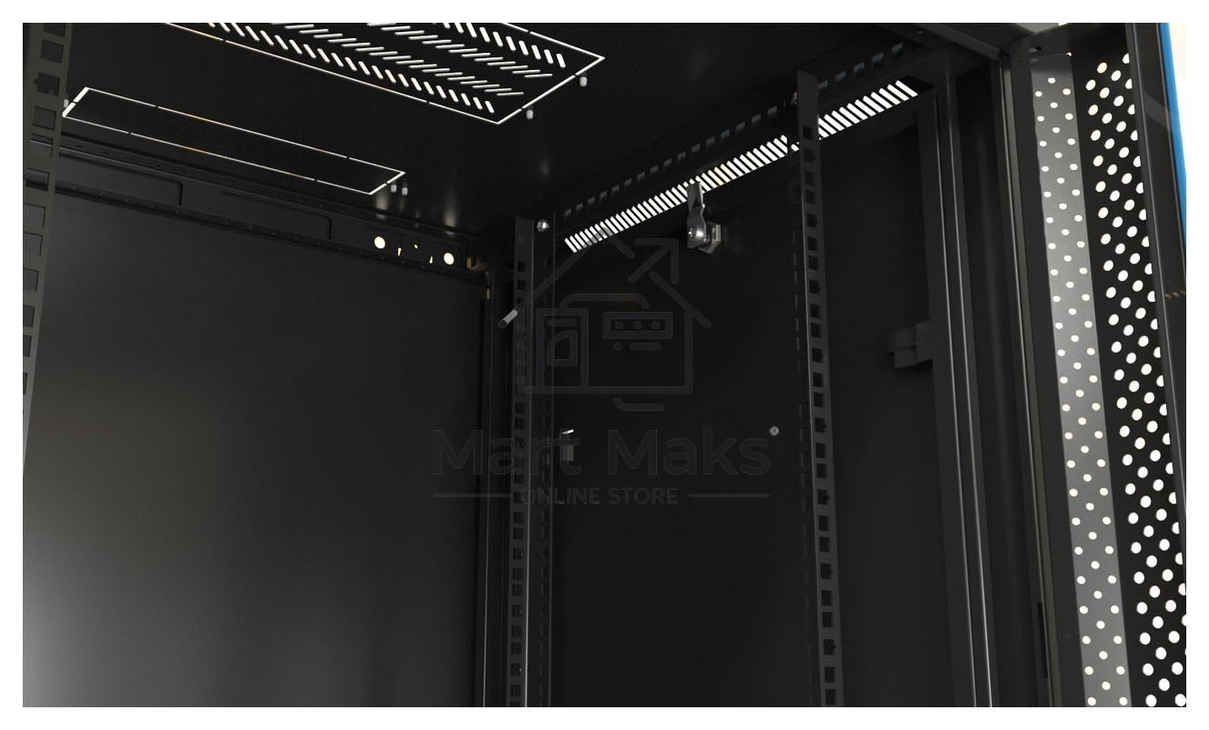 Шкаф настенный Hyperline TWB-0966-SR-RAL9004 19-дюймовый (19