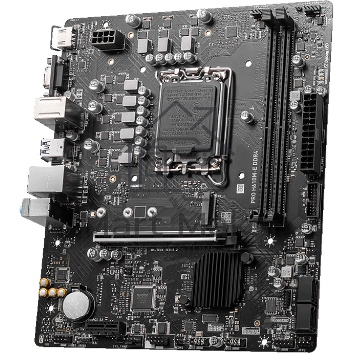 Материнская плата MSI PRO H610M-E DDR4, LGA 1700, Intel H610, 2xDDR4, 4xSATA, 1xM.2, 1xPCIe 4.0 x16, 1xPCIe 4.0 x1, 1xHDMI, 1xVGA, 1xRJ45 1Gb, 2xUSB-A 3.2 Gen 1, 4xUSB-A 2.0, 3x3.5мм, 7.1, mATX