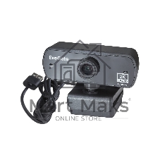 Веб-камера ExeGate Stream C940 Wide 2K 2560x1440, 30 кадр/с, USB Type-A, микрофон (шумоподавление), универсальное крепление, штатив в комплекте