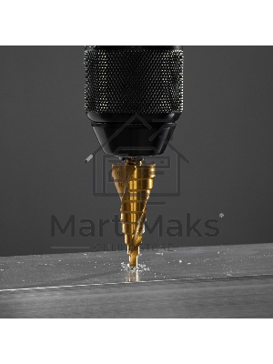 Сверло ступенчатое Matrix, 4-6-8-10-12-14-16-18-20 мм, HSS, спиральный проф., шестигр. хвостовик