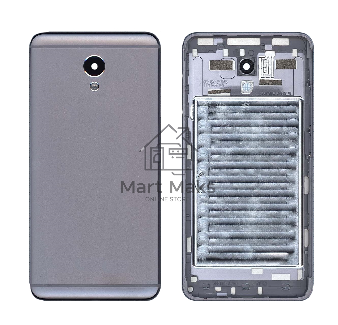 Задняя крышка для Meizu M5 Note темно-серая