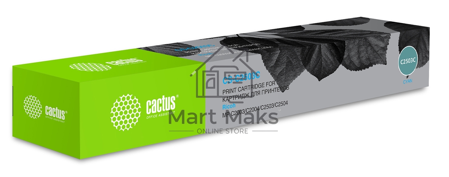 Картридж лазерный Cactus CS-C2503C голубой (9500стр.) для Ricoh Aficio MP C2003SP/MP C2004ASP/MP C2011SP