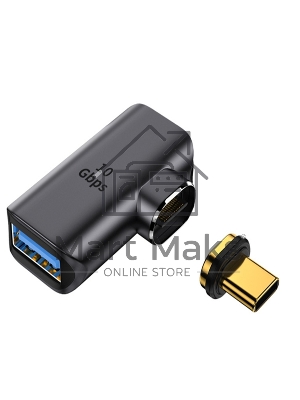 Переходник Type C папа на USB 3.1 мама с магнитным разъемом