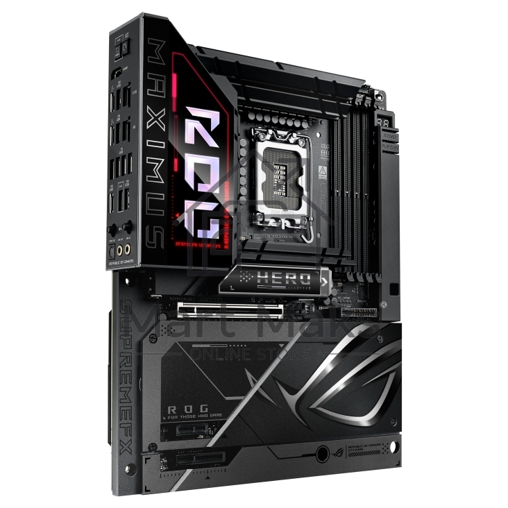 Материнская плата ASUS ROG MAXIMUS Z890 HERO BTF, LGA1851, Intel Z890, 4xDDR5, 4xSATA, 6xM.2, 1xPCIe 5.0 x16, 1xPCIe 4.0 x4, 1xPCIe x1, 1xHDMI, 2xUSB-C (Thunderbolt 4), 1xUSB-C 3.2 Gen 2, 4xUSB-A 3.2 Gen 2, 4xUSB-A 3.2 Gen 1, 2x2.5Gb LAN, Wi-Fi 7, Bluetoo