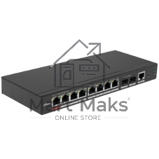 Коммутатор Dahua DH-CS4010-8GT-110, 10×1 Гбит/с, управляемый