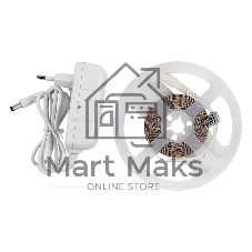 Лента светодиодная GLS-2835-120-9.6-12-IP20-PRO-4-3-KIT готовый комплект 3м с адаптером