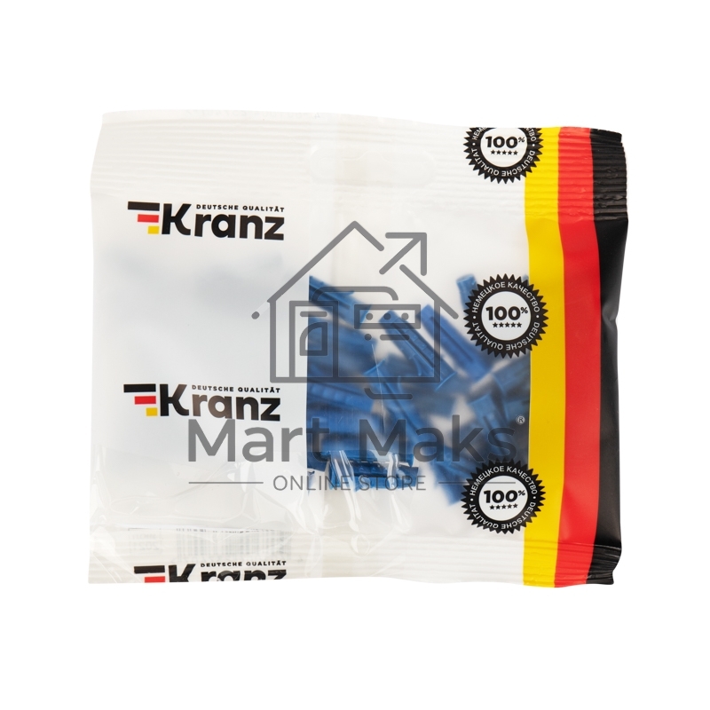 Дюбель распорный KRANZ 6х25, синий, пакет (50 шт./уп.)