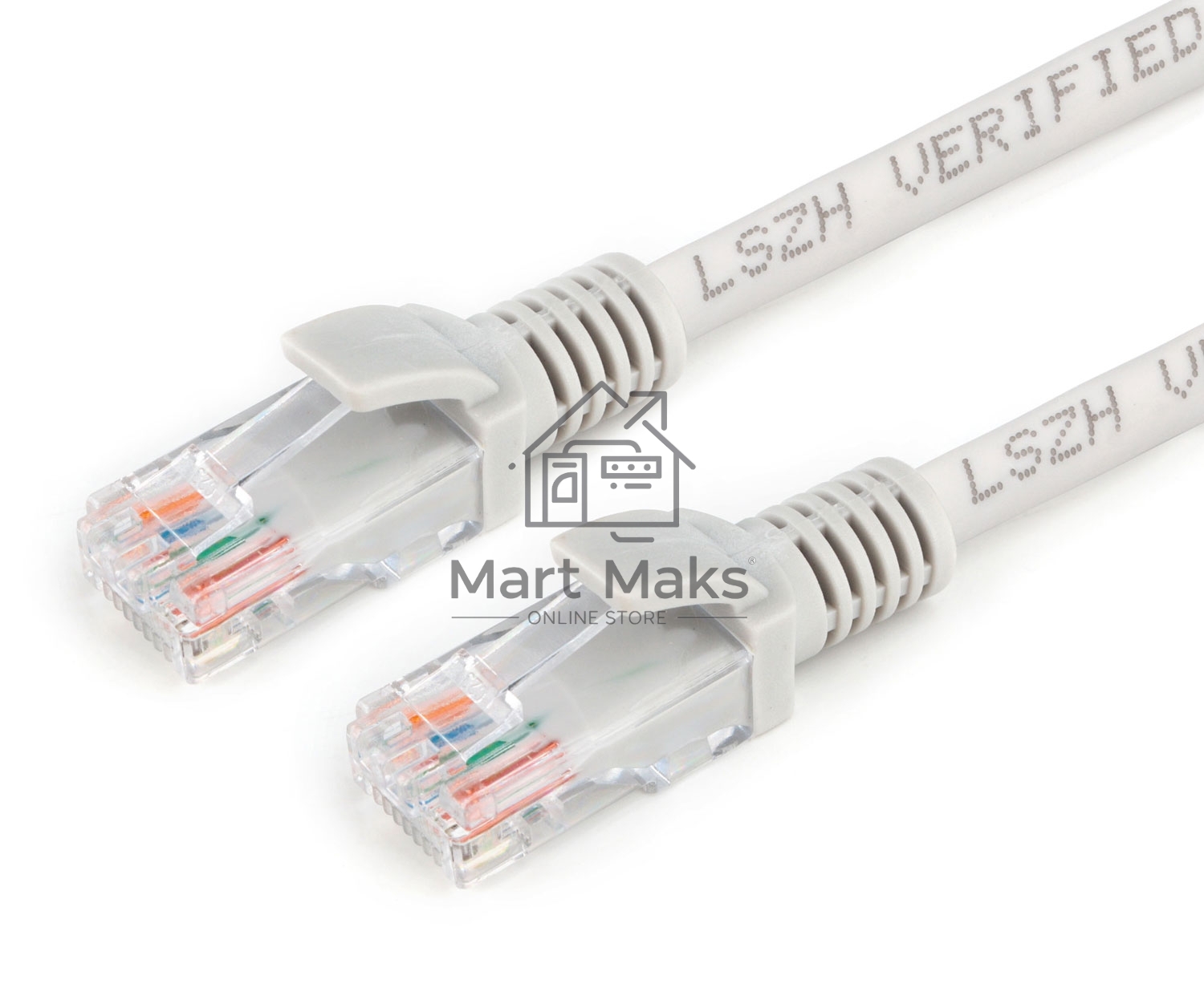 Патч-корд LSZH UTP Cablexpert PP31-20M кат.5e, 20м, литой, многожильный (серый)