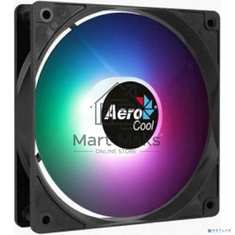 Вентилятор для корпуса Aerocool / Formula Frost 12 PWM FRGB черный, 120 мм, 1500 об/мин, 27.5 дБ, 4 pin