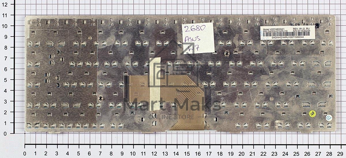 Клавиатура для ноутбука Asus W5 W6 W7 белый