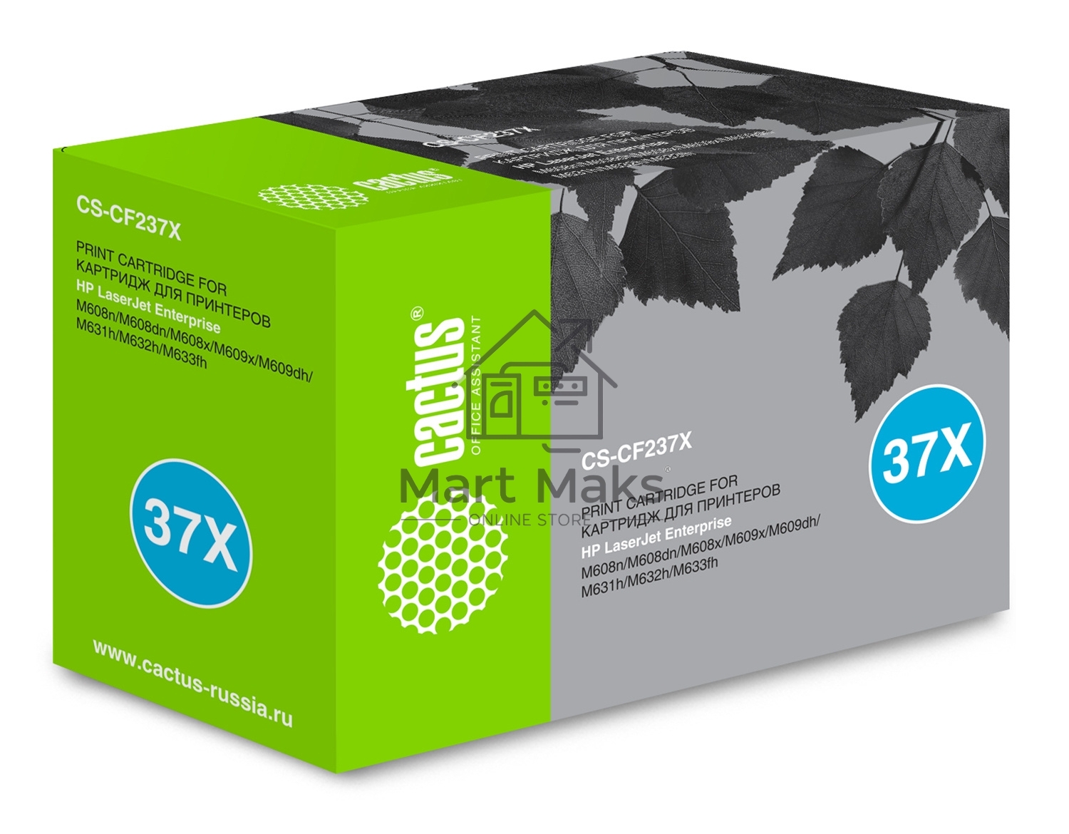 Картридж лазерный Cactus CS-CF237X черный (25000 стр.) для HP LJ M607n/M608n/M608dn/M609x/M631h/M631z/M632h