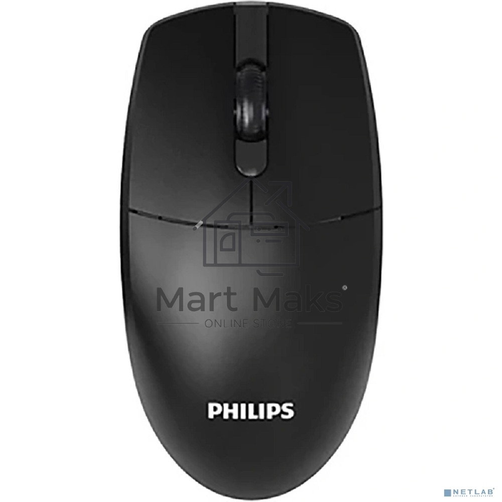 Мышь беспроводная Philips SPK7347 черный, 1600 dpi, радиоканал, USB, кнопки - 3