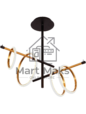 Люстра Hiper H847-0 потолоч. черный/золотистый Люстра Hiper H847-0 потолоч. черный/золотистый