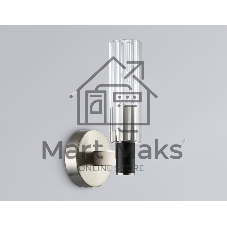 Светильник настенный Ambrella LH55507 SN/BK/CL сатин никель/черный/прозрачный E14 max 40W 120*100*250