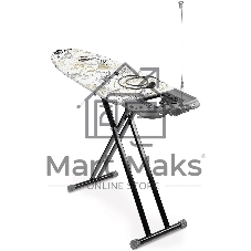Гладильная доска Ника Haushalt Lux 123x46см рег.высот. черный/рисунок (LXТ/О)