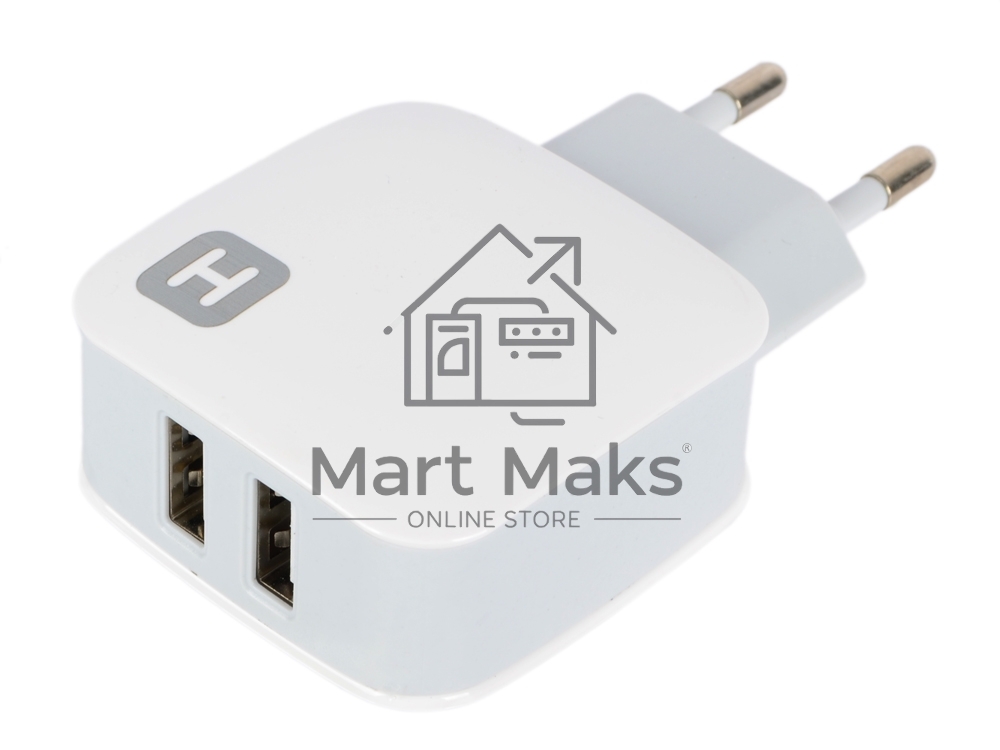 Сетевое зарядное устройство Harper WCH-8220 белый, 2хUSB, 2,4A