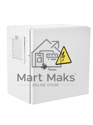 Шкаф ЭКОНОМ уличный всепогодный настенный укомплектованный (В400 Ш400 Г210), комплектация T2-IP65