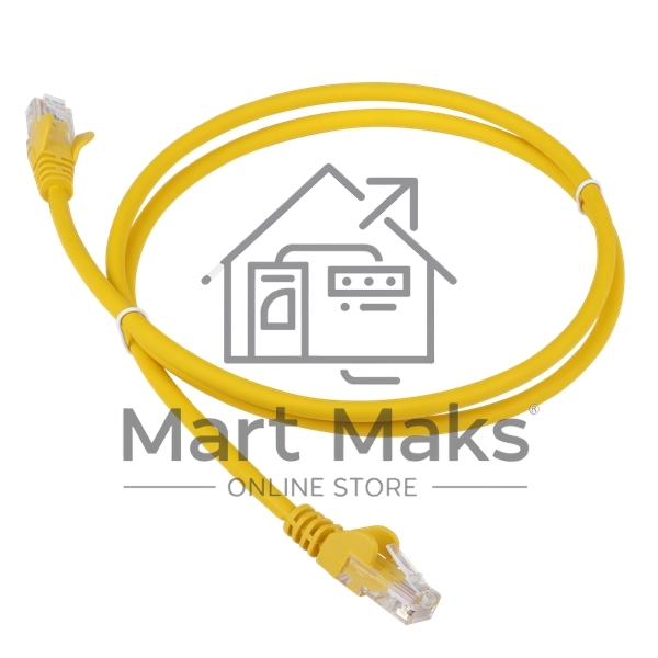 Патч-корд LANMASTER LSZH UTP кат.5e, 0.5 м, желтый