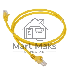 Патч-корд LANMASTER LSZH UTP кат.5e, 0.5 м, желтый